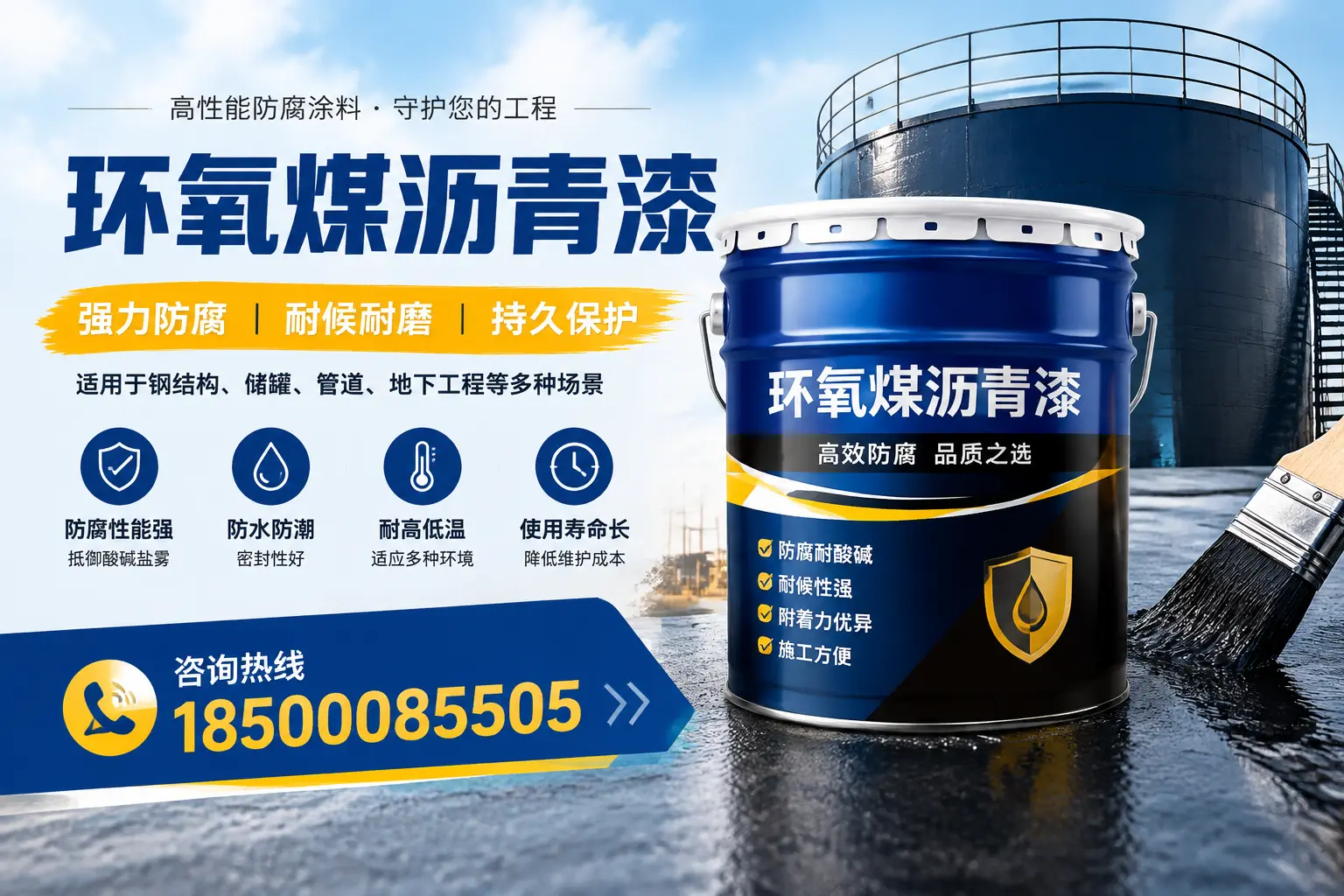 环氧煤沥青漆在工业中的应用,商洛企业的选择